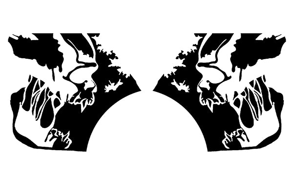 Skull scream bed graphics for ford f 150 2021 to 2023 models 