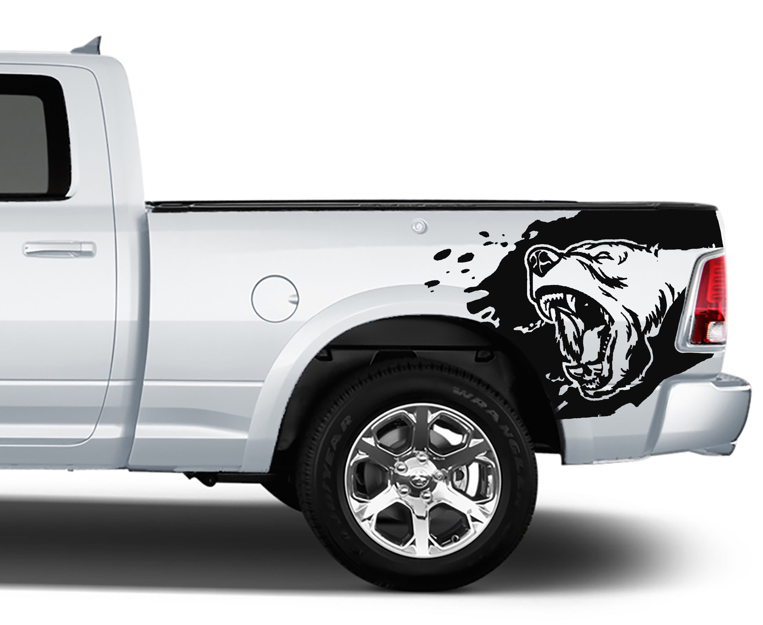 bear bed graphics for dodge ram 2008 to 2018 models black