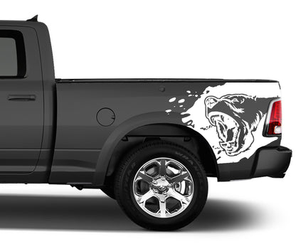 bear bed graphics for dodge ram 2008 to 2018 models white