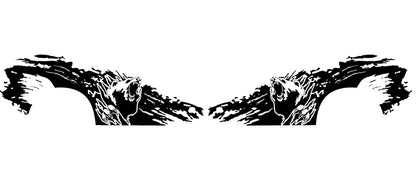 bear grunge side decals for dodge charger 2015 to 2023 models 