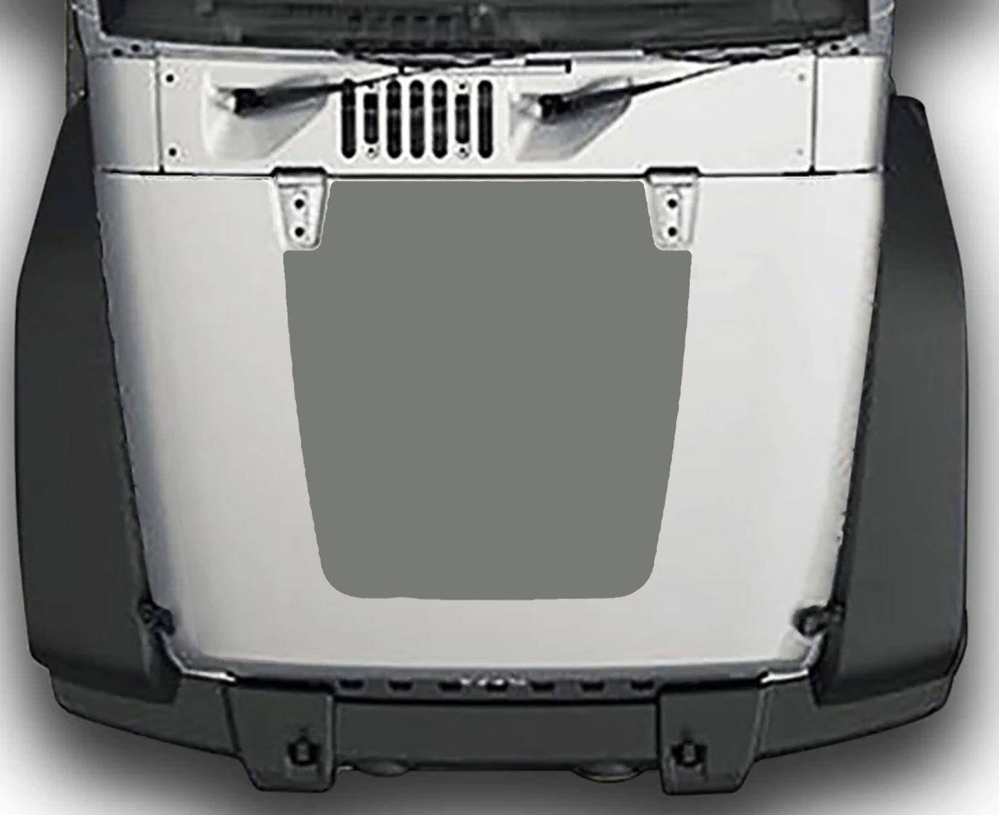 Jeep Wrangler JK Blackout Hood Decal : Vinyl Graphics Kit fits (2007-2018)