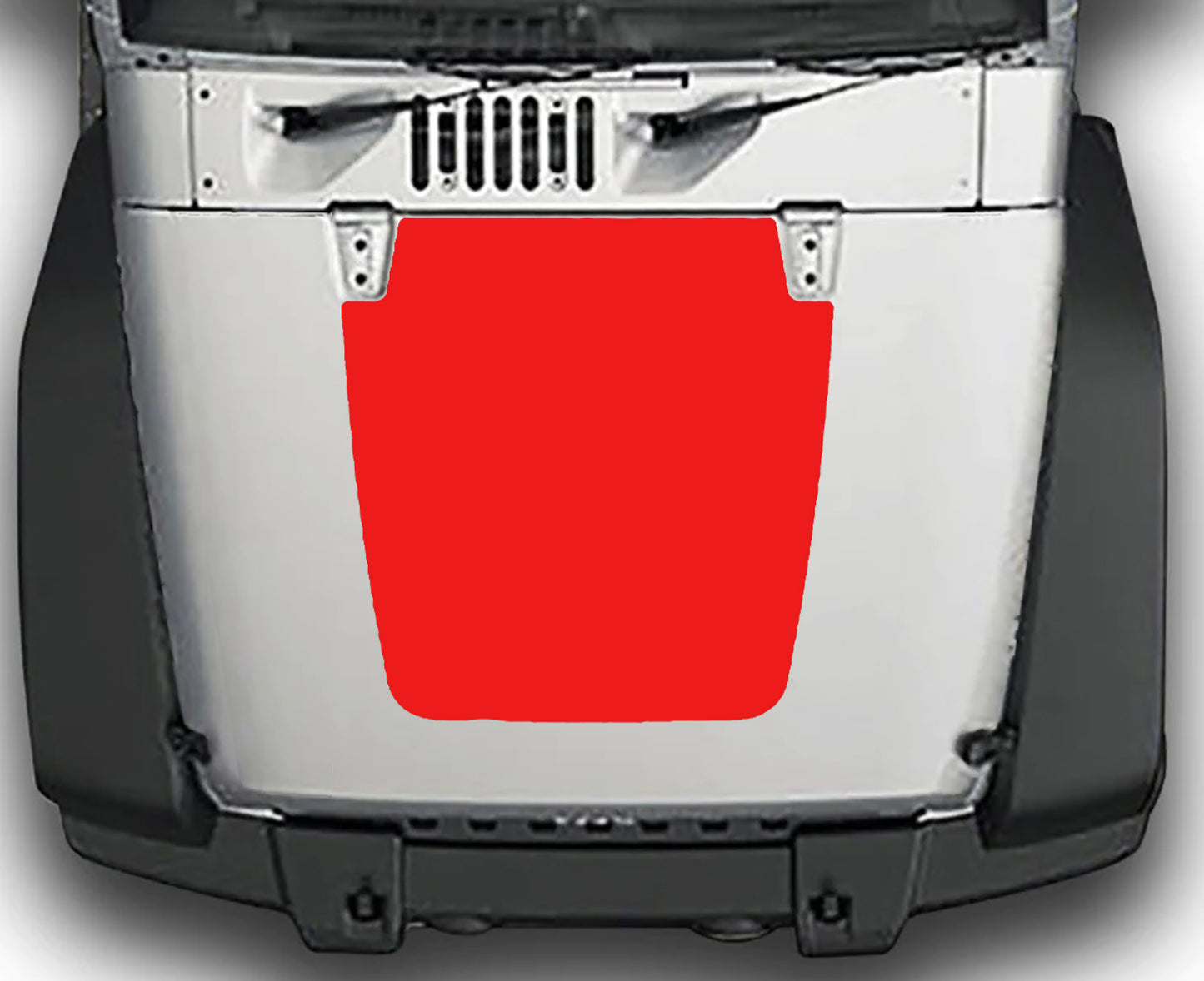 Jeep Wrangler JK Blackout Hood Decal : Vinyl Graphics Kit fits (2007-2018)