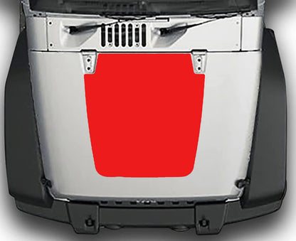 Jeep Wrangler JK Blackout Hood Decal : Vinyl Graphics Kit fits (2007-2018)
