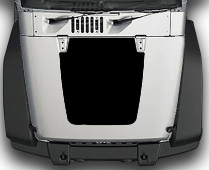 Jeep Wrangler JK Blackout Hood Decal : Vinyl Graphics Kit fits (2007-2018)