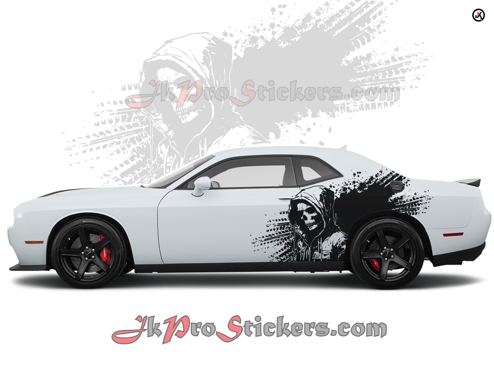 Dodge Challenger Scarecrow Splash Side Decals (Pair) | Vinyl Graphics Kit Fits 2008-2023