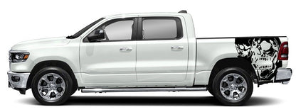 double skull bed graphics for dodge ram 2018 to 2023 models 
