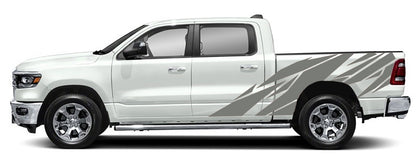 geometric side graphics for dodge ram 2018 to 2023 models  gray