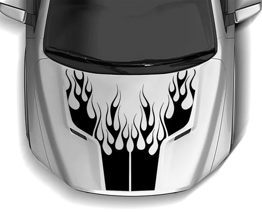 dodge ram flames hemi hood decal for 2009 to 2018 models 