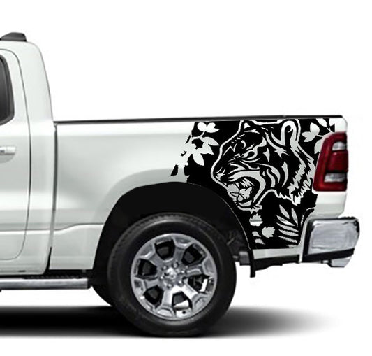 tiger bed graphics for dodge ram 2018 to 2023 models 