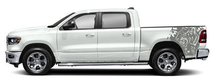 tiger bed graphics for dodge ram 2018 to 2023 models gray