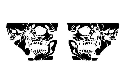 double skull bed graphics for ford f 150 2021 to 2023 models 