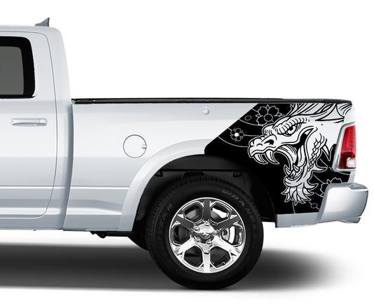 dragon bed graphics for dodge ram 2008 to 2018 models black