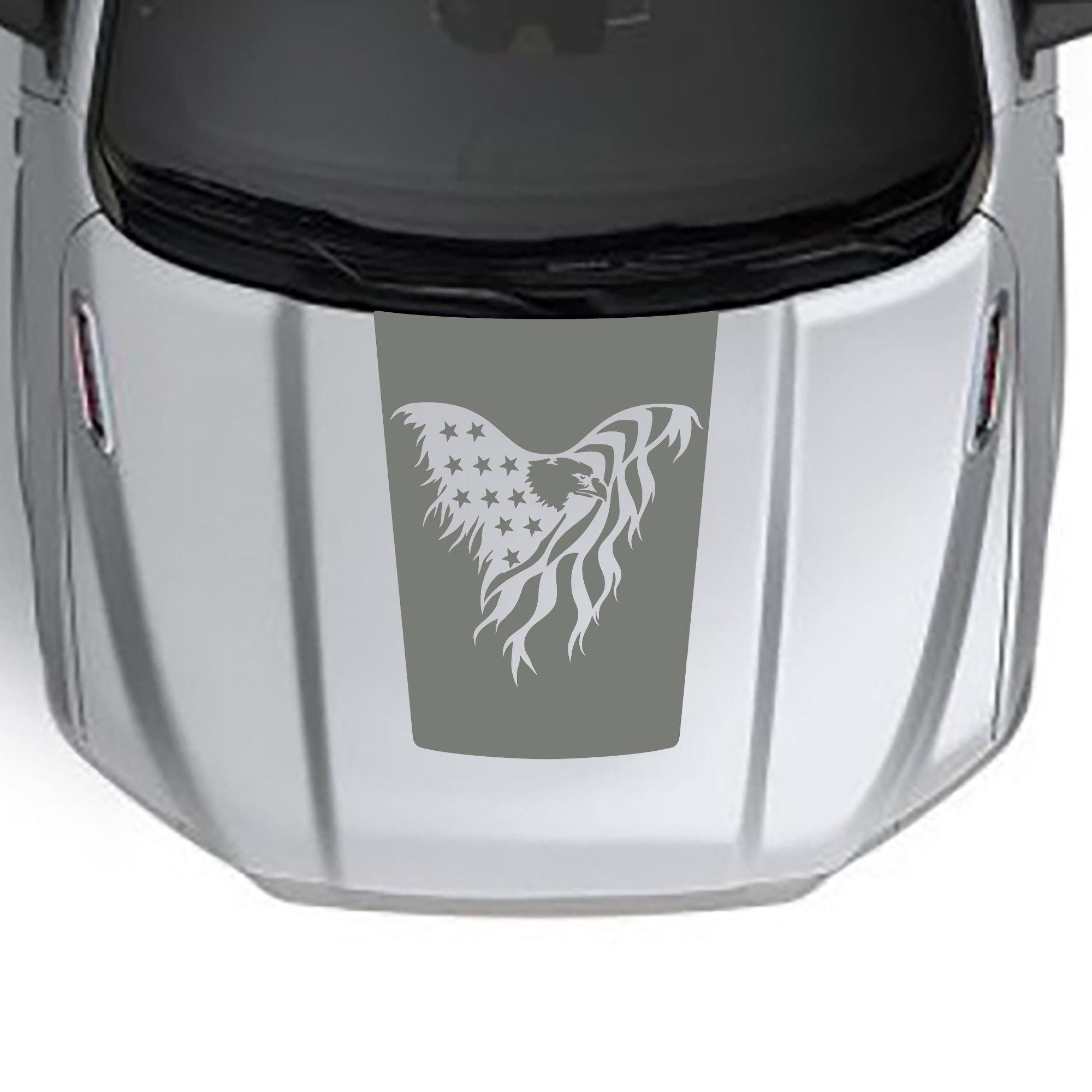 eagle flag base hood graphics for dodge ram 1500 2019 to 2023 models gray