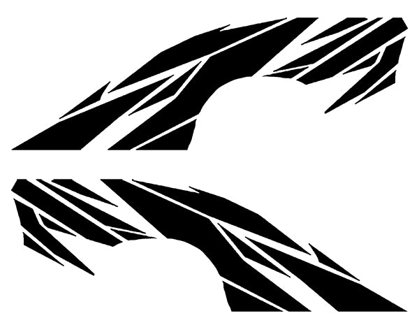 Geometric pattern side graphics for ford f 150 2021 to 2023 models 