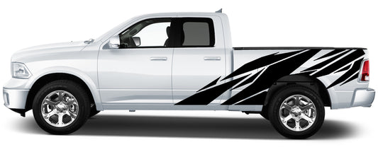 geometric side graphics for dodge ram 2008 to 2018 models black
