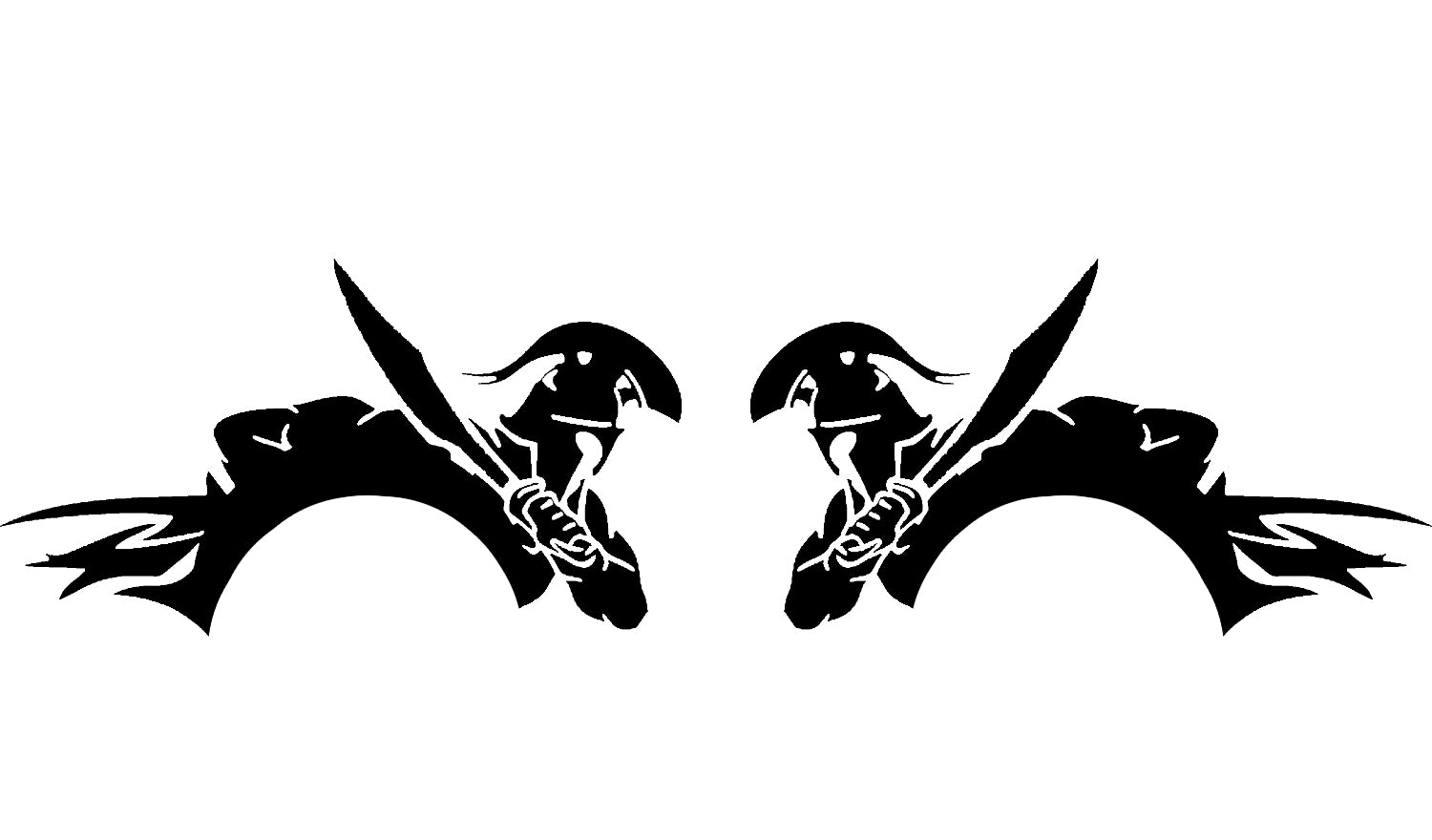 gladiator warrior side decals for dodge challenger 2008 to 2023 models 