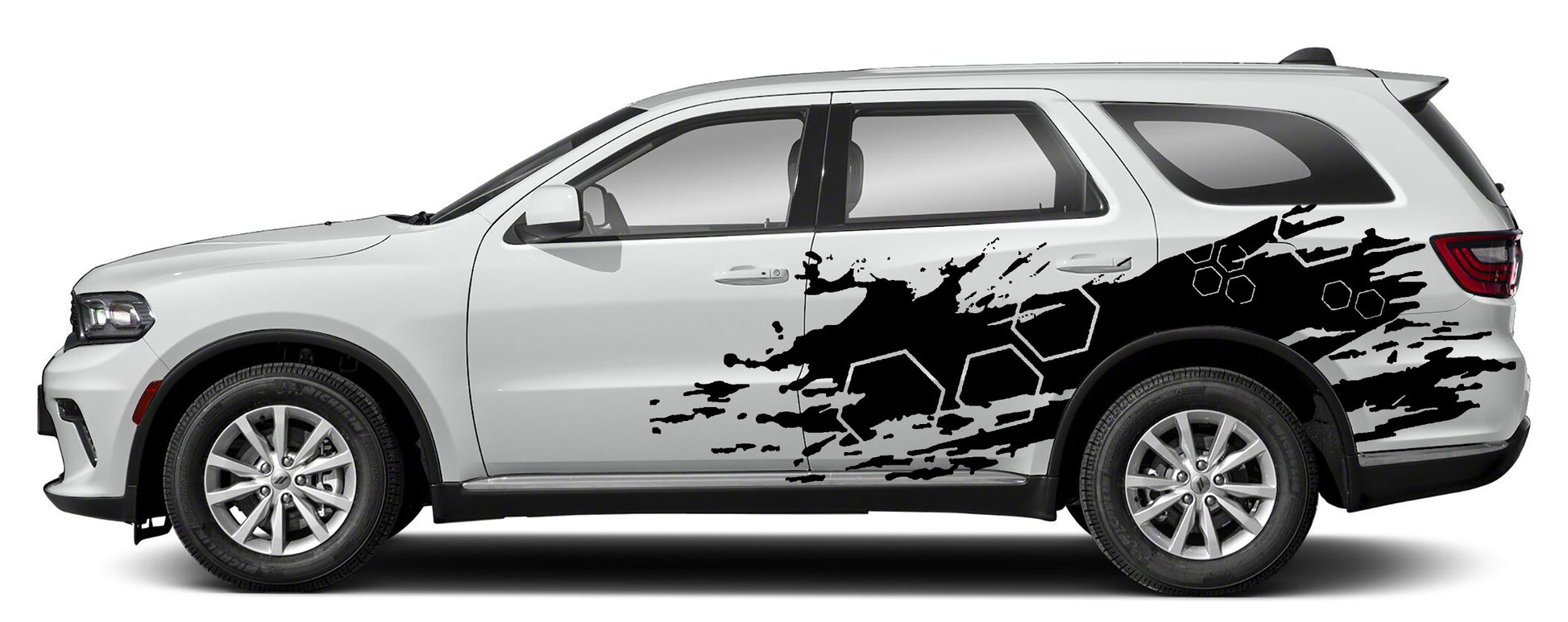Honeycomb Grunge Side Decals Vinyl Kit for Dodge Durango 2020–Present