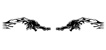 Jaguar side decals for dodge charger 2015 to 2023 models 