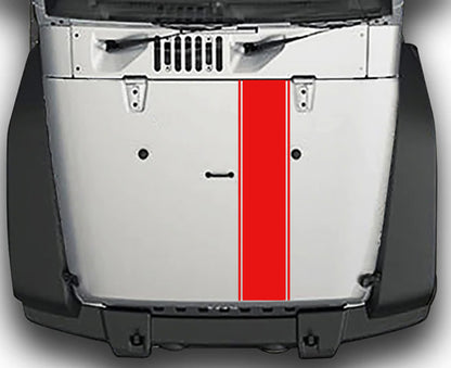 Jeep Wrangler JK Rally Style Hood Stripes : Vinyl Graphics Kit fits (2007-2018)