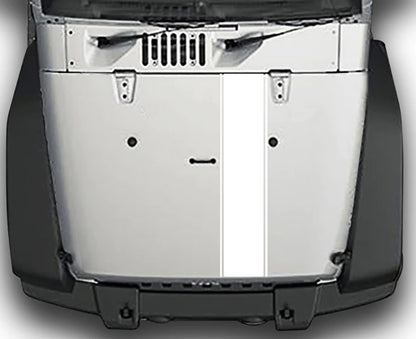 Jeep Wrangler JK Rally Style Hood Stripes : Vinyl Graphics Kit fits (2007-2018)