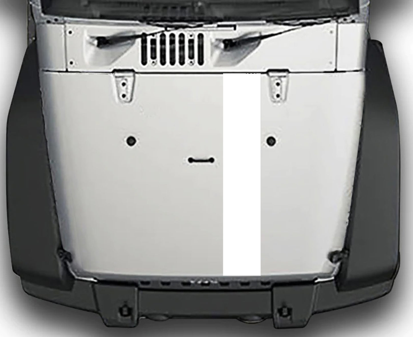 Jeep Wrangler JK Rally Style Hood Stripes : Vinyl Graphics Kit fits (2007-2018)
