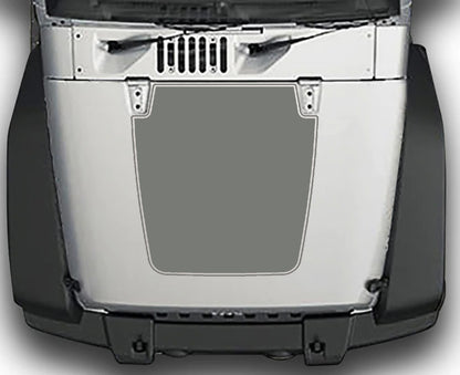 Jeep Wrangler JK Blackout Hood Decal : Vinyl Graphics Kit fits (2007-2018)