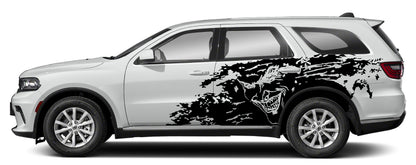 Joker Slash Grunge Side Decals Vinyl Kit for Dodge Durango