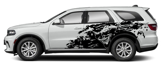 Joker Slash Grunge Side Decals Vinyl Kit for Dodge Durango