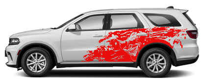 Joker Slash Grunge Side Decals Vinyl Kit for Dodge Durango