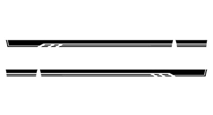 rocker panel stripes decals vinyl graphics for ford f 150 2021 to 2023 models 