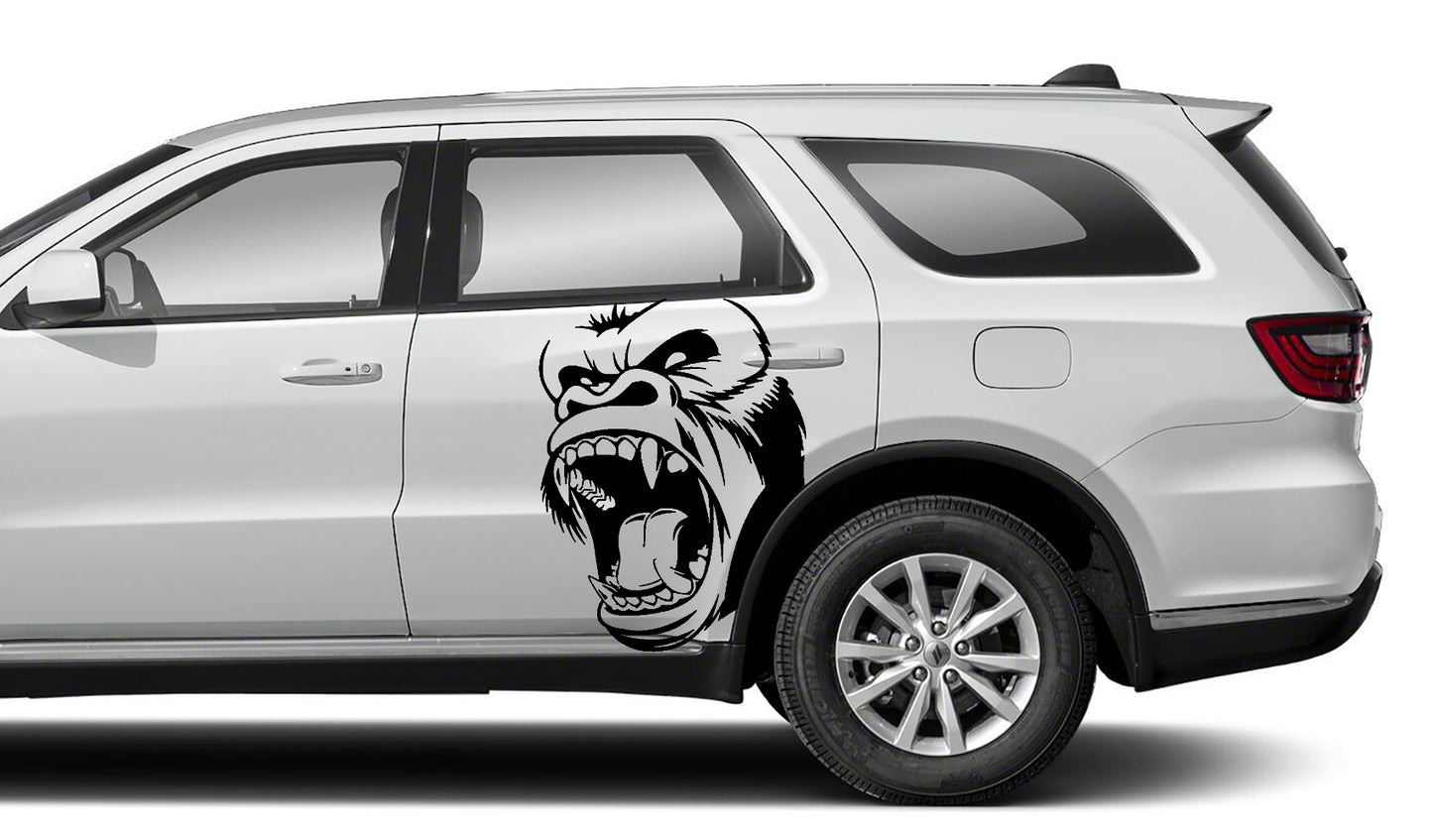 Dodge Durango Monkey Side Decals (Pair) : Vinyl Graphics Kit Fits (2021-2023)