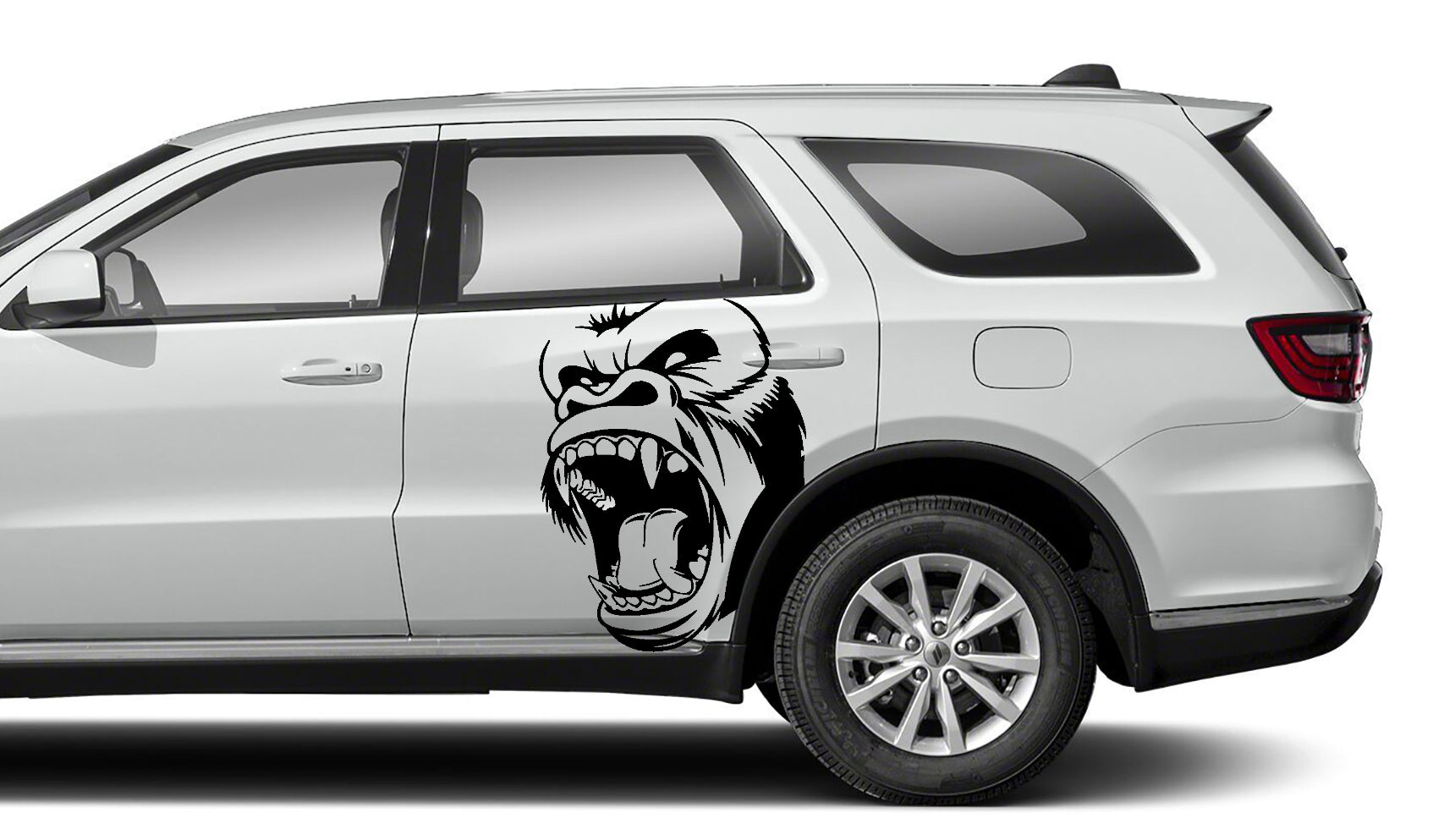 Dodge Durango Monkey Side Decals (Pair) : Vinyl Graphics Kit Fits (2021-2023)