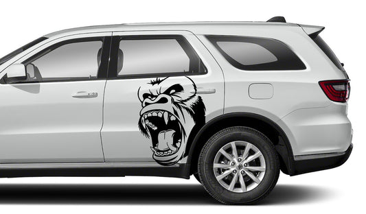 Dodge Durango Monkey Side Decals (Pair) : Vinyl Graphics Kit Fits (2021-2023)