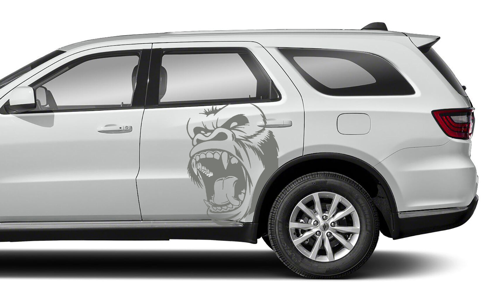 Monkey side graphics kit for dodge durango 2021 to 2024 models gray