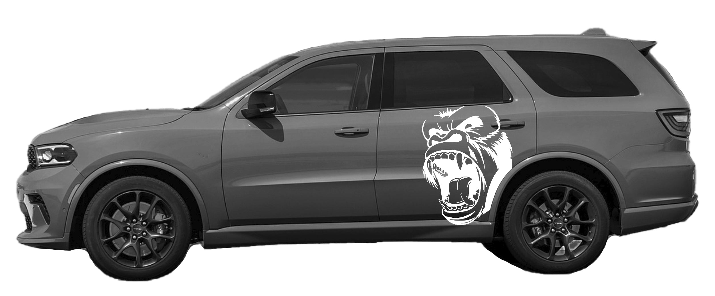 Monkey side graphics kit for dodge durango 2021 to 2024 models white