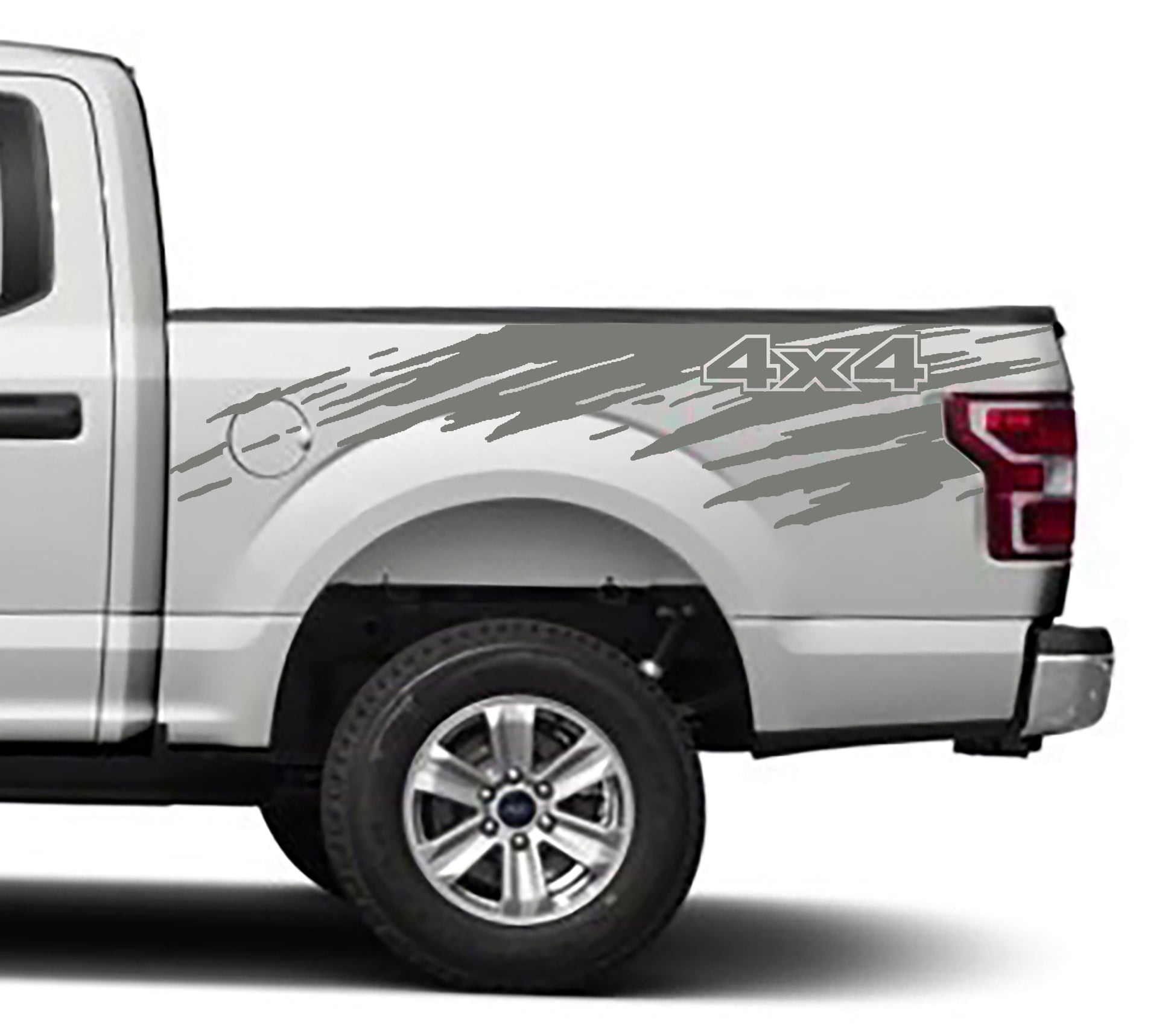 mud slinger bed graphics for ford f 150 2015 to 2020 models gray