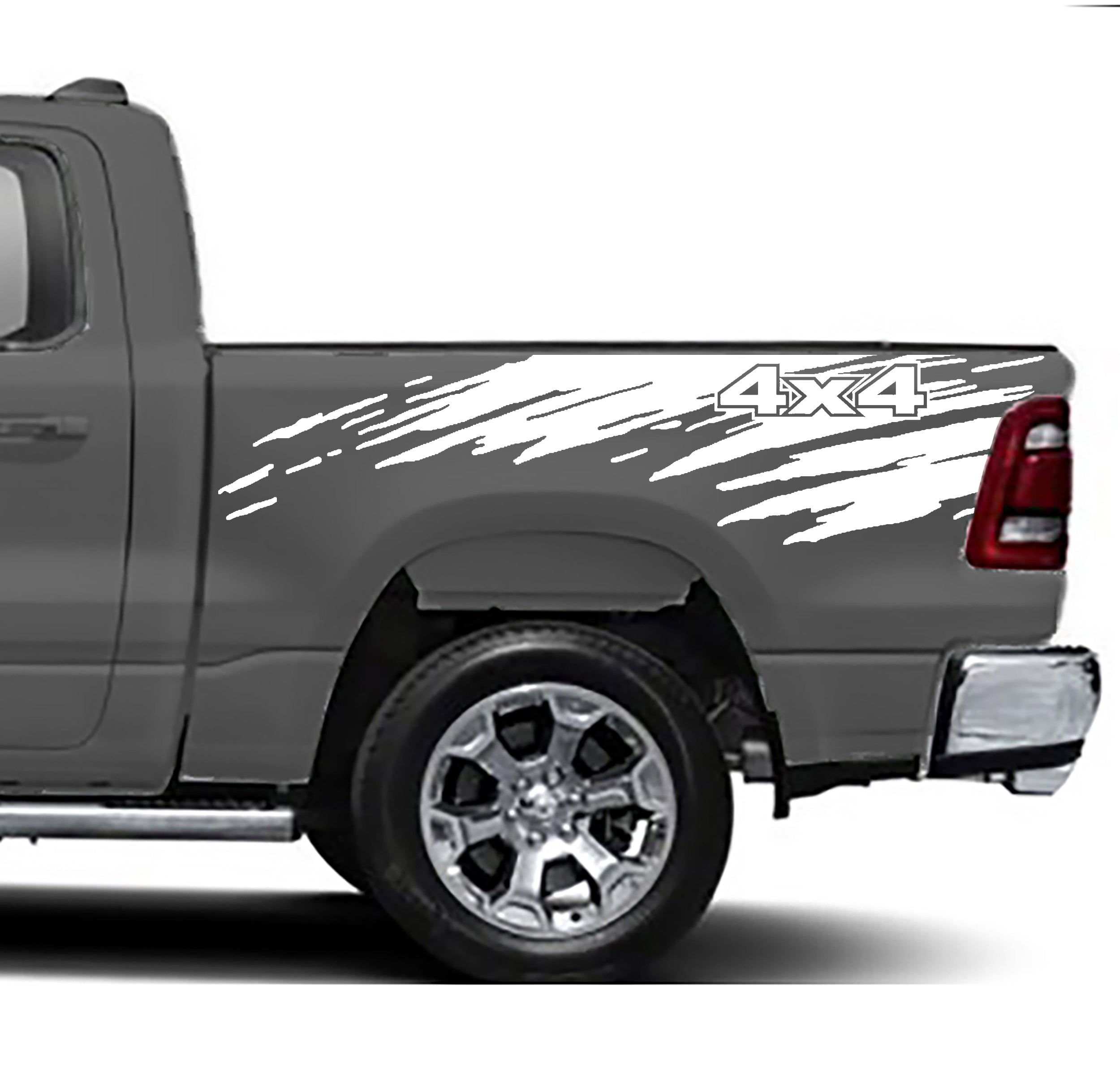 Dodge Ram Mud Slinger 4x4 Bed Decals (Pair) : Vinyl Graphics Kit Fits (2019-2023)