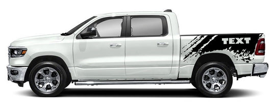 Dodge Ram Mud Splash Bed Decals (Pair) : Vinyl Graphics Kit Fits (2019-2023)