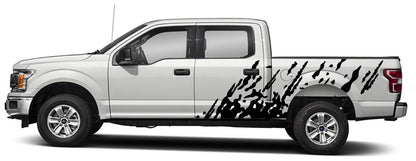 Ford F-150 Mud Splash Side Decals (Pair) : Vinyl Graphics Kit Fits (2015-2020)