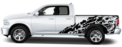 nightmare side graphics for dodge ram 2008 to 2018 models black