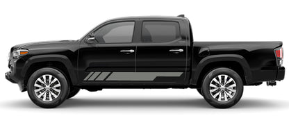 off road rocker panel stripes for toyota tacoma 2016 to 2023 models gray