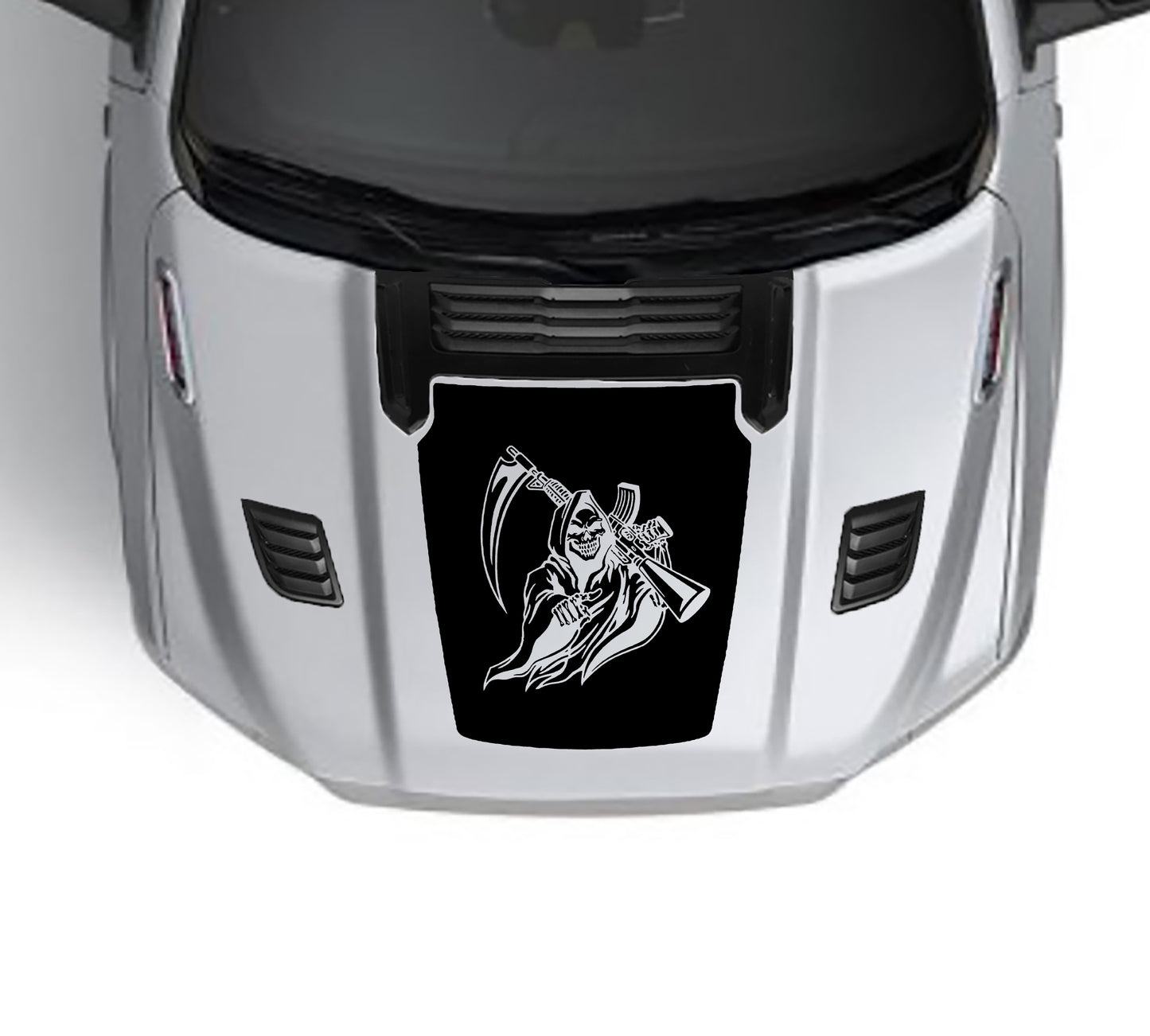 reaper performance hood graphics for dodge ram 1500 2019 to 2023 models black