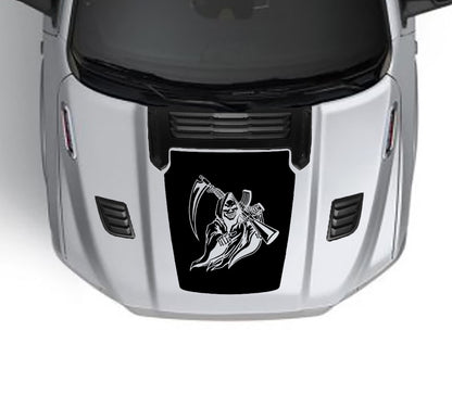 reaper performance hood graphics for dodge ram 1500 2019 to 2023 models black