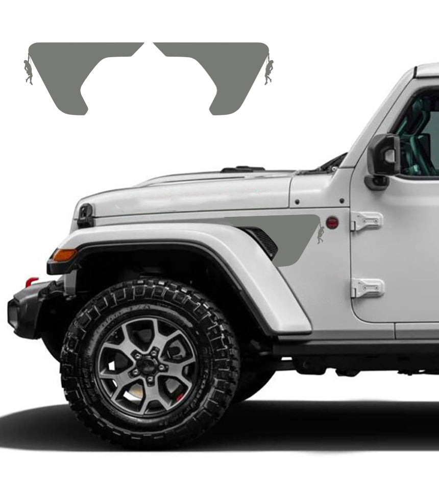 rock climber vent decals for jeep wrangler jl gray
