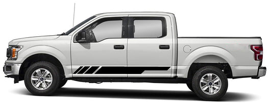 Ford F-150 Rocker Panel Stripes Decals (Pair) : Vinyl Graphics Kit Fits (2015-2020)