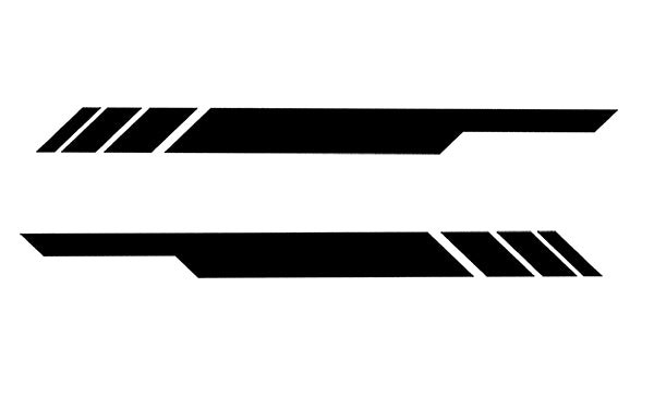 rocker panel stripes graphics for ford f 150 2021 to 2023 models