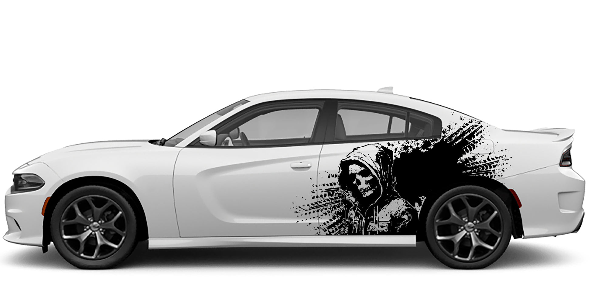 Dodge Charger Scarecrow Splash Side Decals (Pair) : Vinyl Graphics Kit Fits (2015-2023)