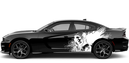 scarecrow splash side graphics for dodge charger 2015 to 2023 models white