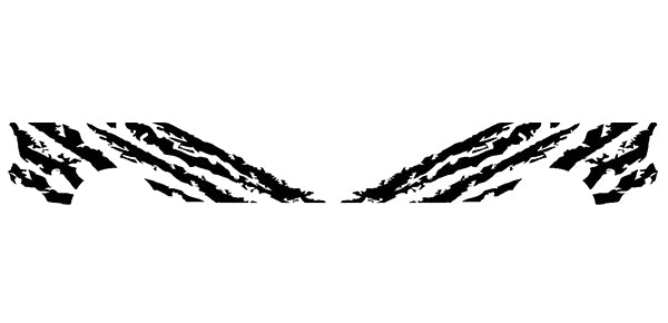 Ford F-150 Shred Side Decals (Pair) : Vinyl Graphics Kit Fits (2021-2023)