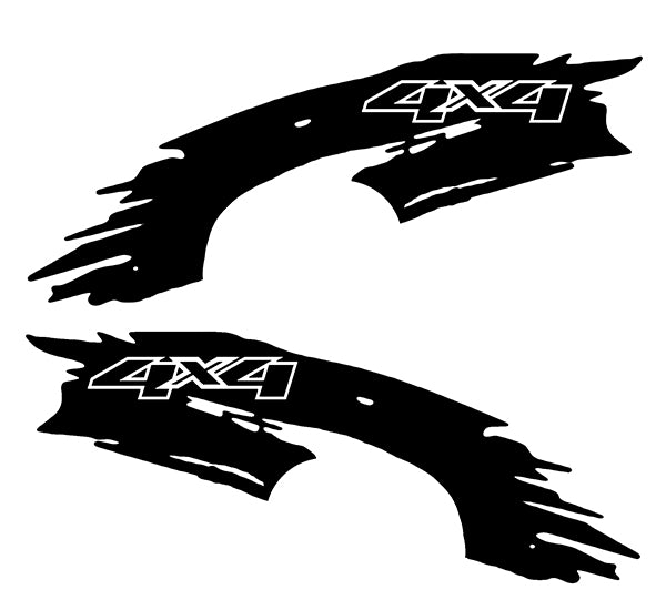 shredded 4x4 bed vinyl graphics for ford f 150 2021 to 2023 models 